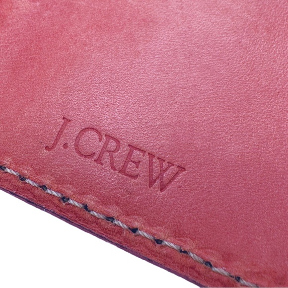 J. Crew • Leather Luggage Tag with Privacy Flap • Guava Shade • EUC - Picture 9 of 16